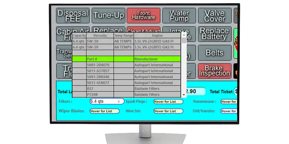 Service data